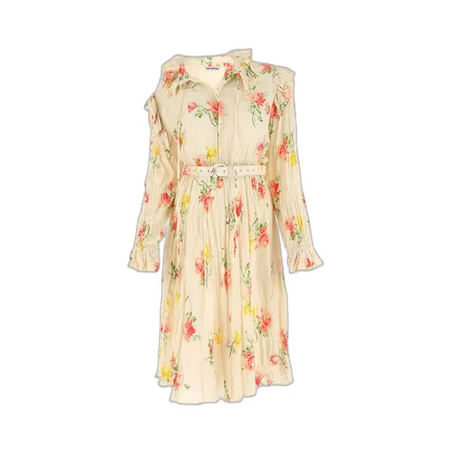 Vintage Flower Off-Shoulder Dress