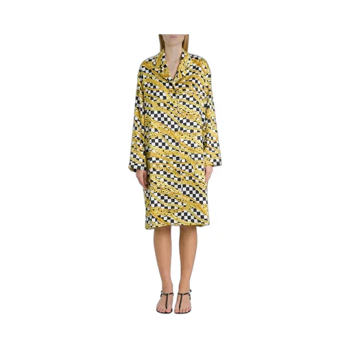 Chain Printed Oversized Dress