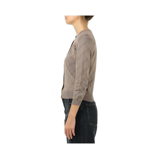 All-Over Logo Buttoned Cardigan