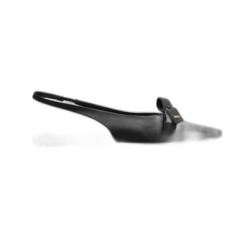 Bow Detailed Slingback Flat Shoes