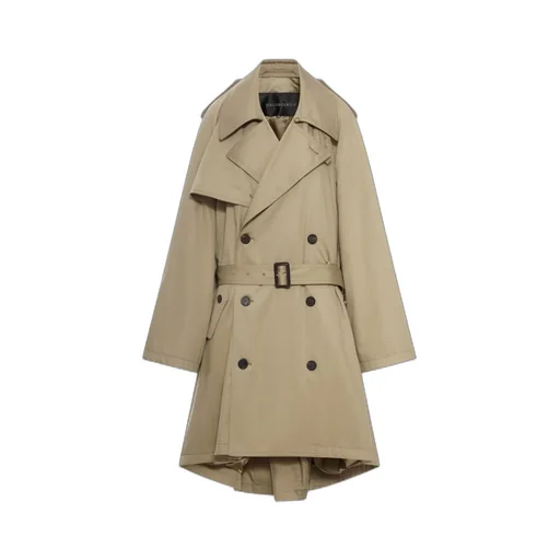 Double-Breasted Belted Coat