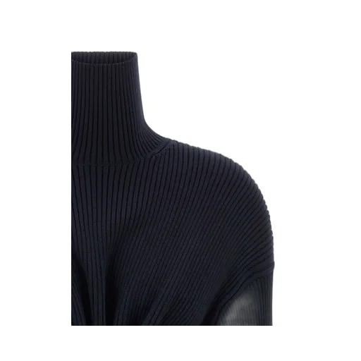 Turtleneck Long-Sleeve Dress