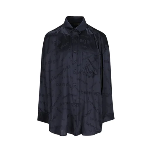 Allover Logo Long-Sleeved Shirt