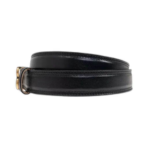 Logo Plaque Buckled Belt