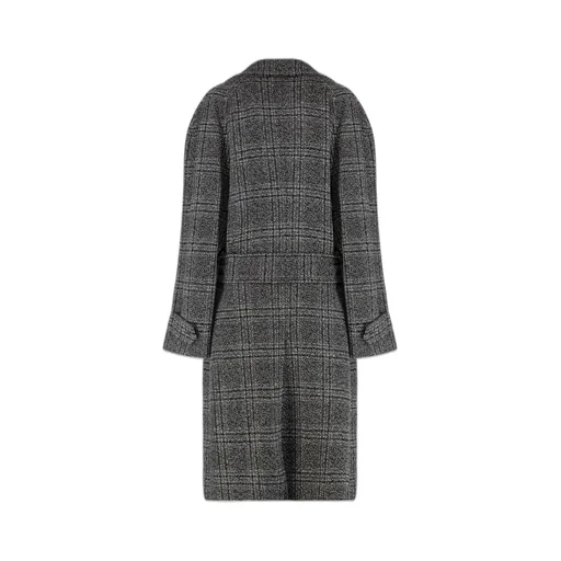 Vintage Checked Belted Coat