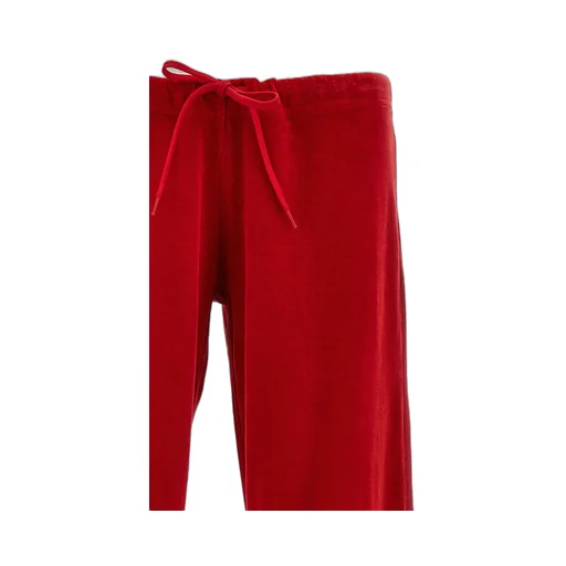 Distressed Drawstring Velvet Pants
