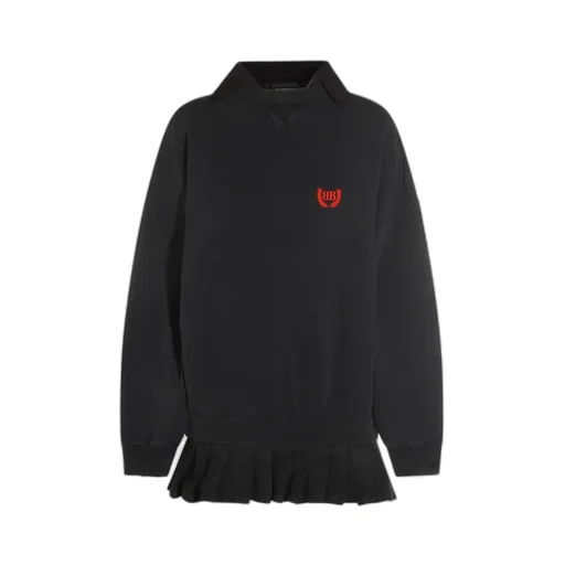 Logo Embroidered Mini Dress