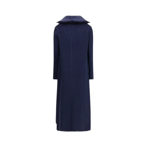 Ribbed-Knit Long Cardigan