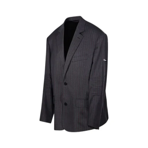 Striped Button-Up Jacket