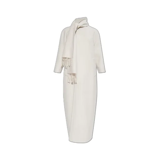 Scarf-Neck Long Coat