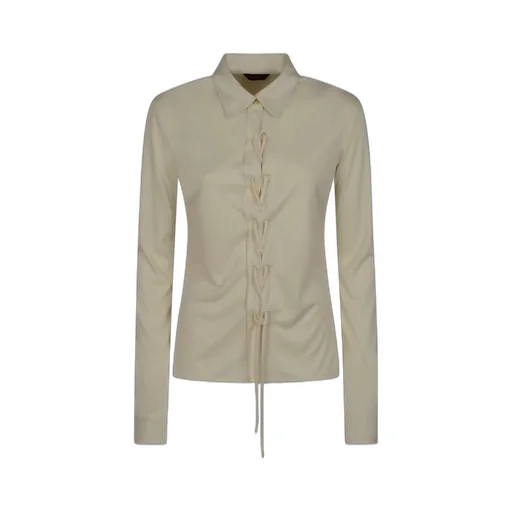 Collared Lace-Up Shirt
