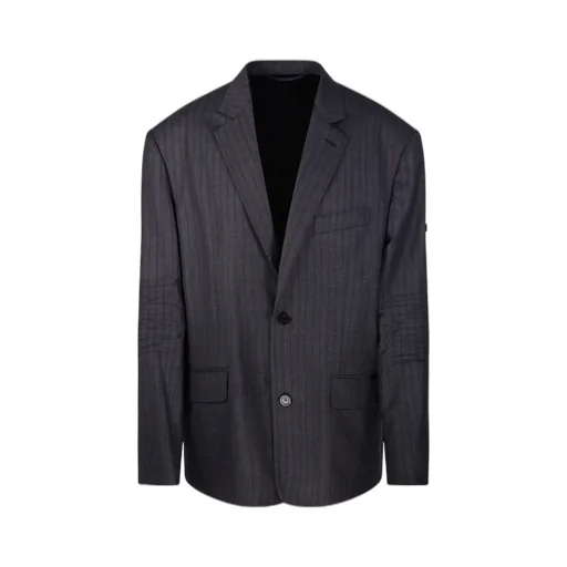 Striped Button-Up Jacket