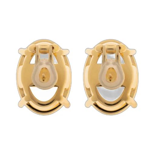 Frame Oval Clip-On Earrings