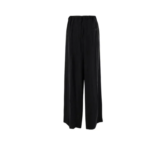 Drawstring Wide-Leg Trousers