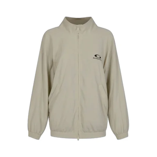 Logo Embroidered Zip-Up Jacket