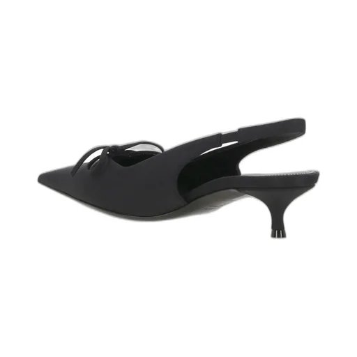 Knife Bow Slingback Pumps