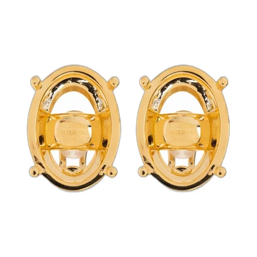 Frame Oval Clip-On Earrings