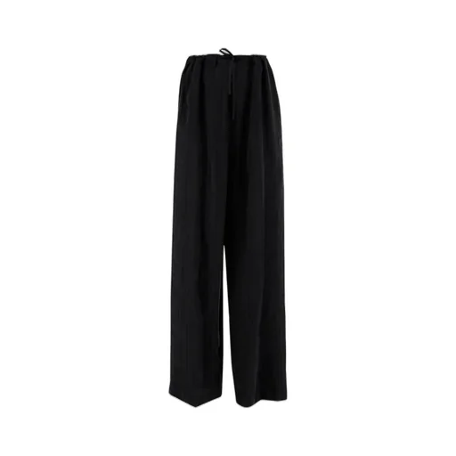 Drawstring Wide-Leg Trousers