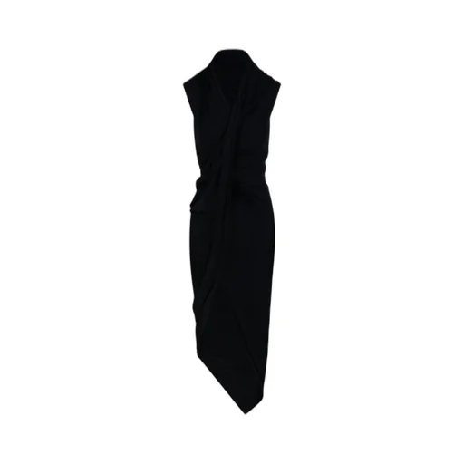 V-Neck Draped Dress
