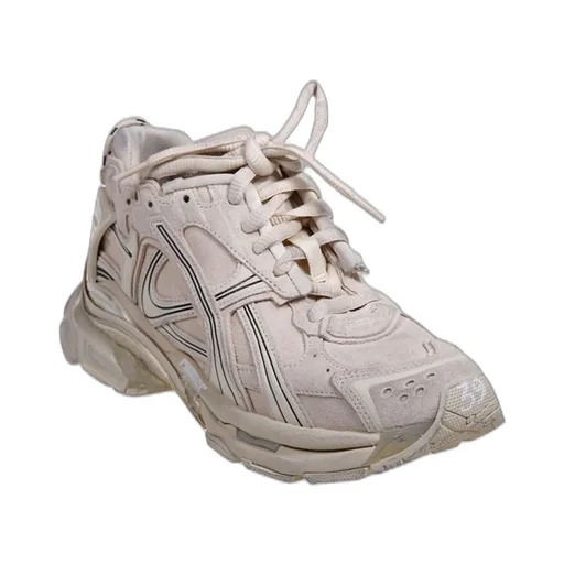 Panelled Lace-Up Sneakers