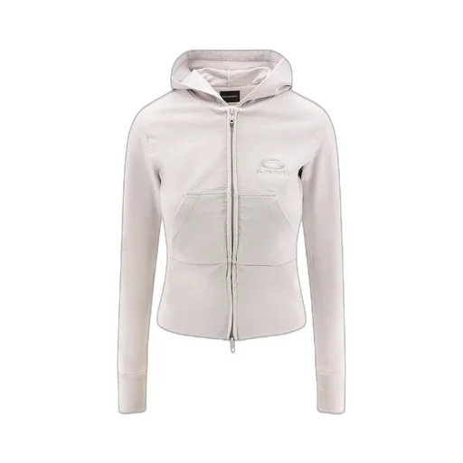 Logo Embroidered Zipped Hoodie