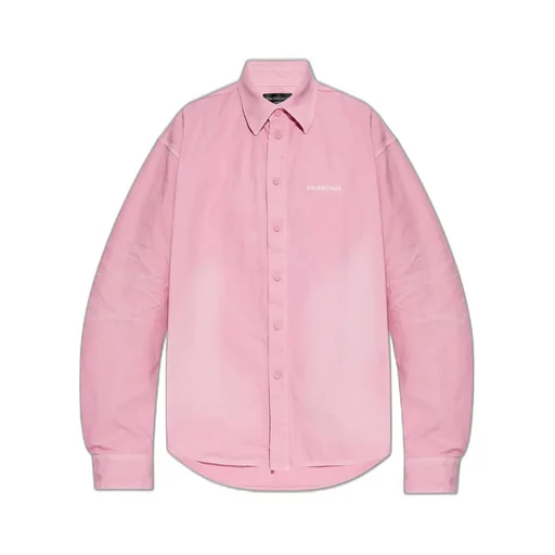 Logo Embroidered Long-Sleeve Shirt