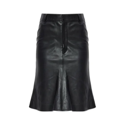 Midi Leather Skirt