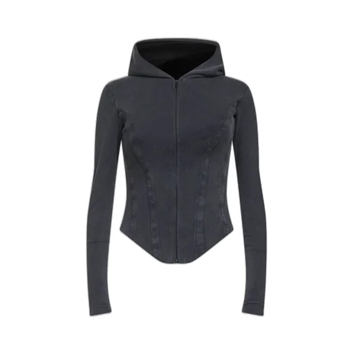 Corseted Zip-Up Hoodie