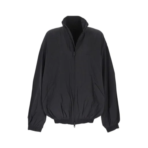 Logo Embroidered Zip-Up Jacket
