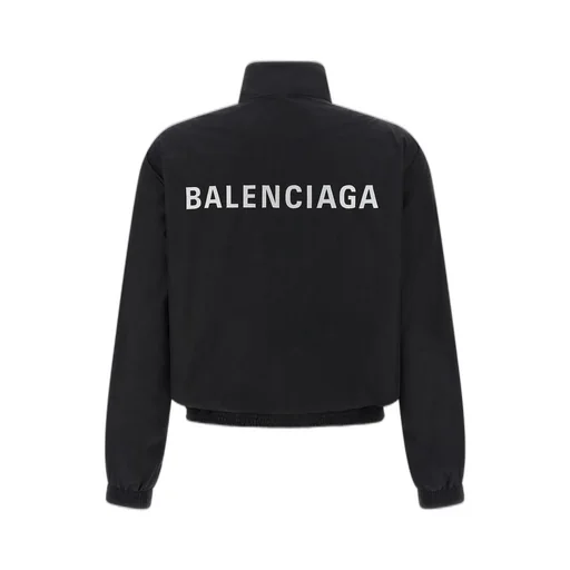 Logo Embroidered Zip-Up Jacket