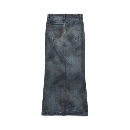 Faded-Effect Maxi Skirt