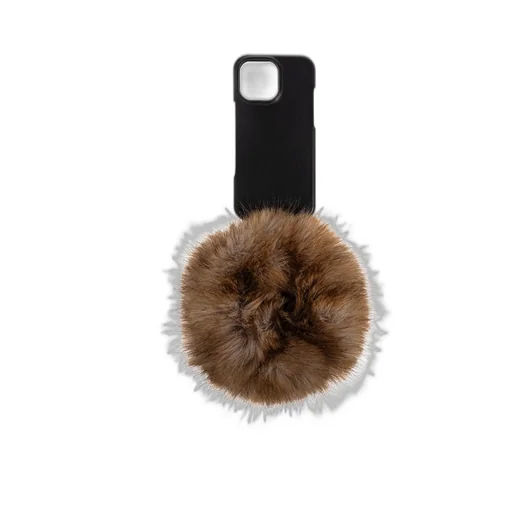 Iphone 16 Pro Max Case With Faux Fur Pom Pom