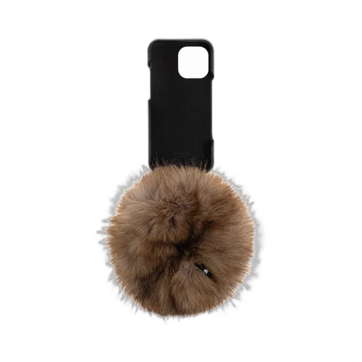 Iphone 16 Pro Max Case With Faux Fur Pom Pom