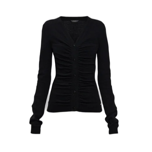 Ruching Knitted Cardigan