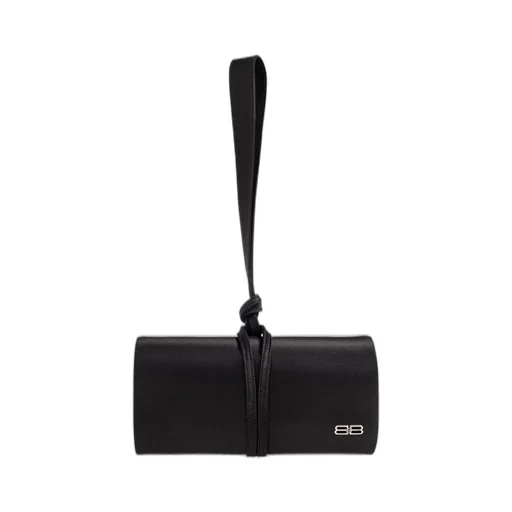 Logo Plaque Clutch Bag