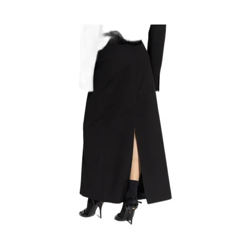 Decorative Buttons Maxi Skirt