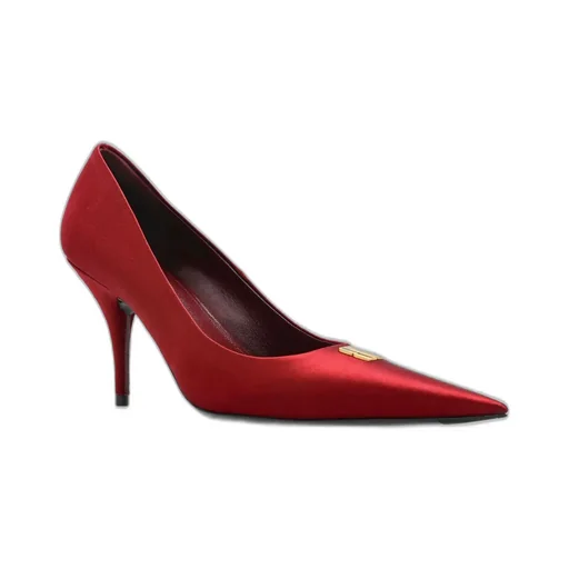 Logo Plaque Pointed-Toe Pumps