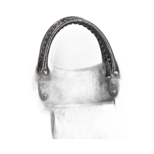 Metallic Embossed Top Handle Bag