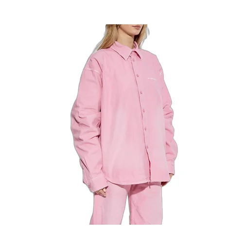 Logo Embroidered Long-Sleeve Shirt