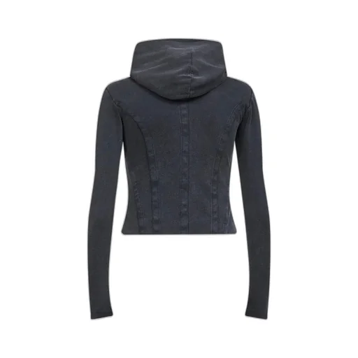 Corseted Zip-Up Hoodie