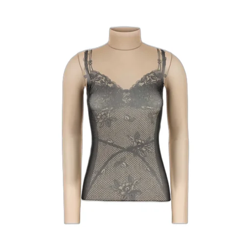 Lingerie Printed Long-Sleeve Top