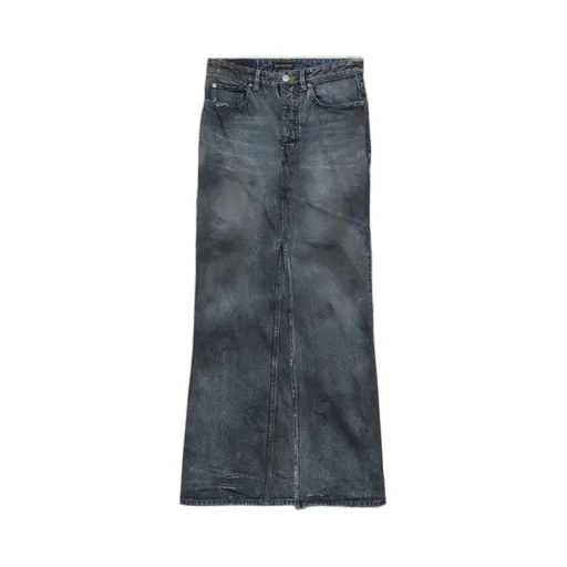 Faded-Effect Maxi Skirt