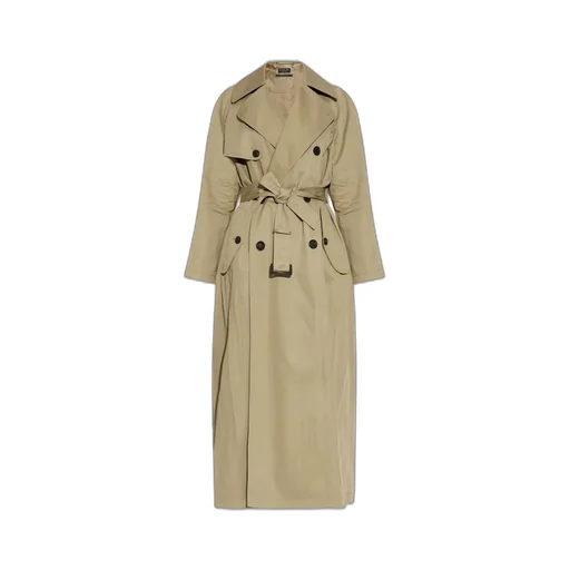 Belted Double-Breasted Trench Coat