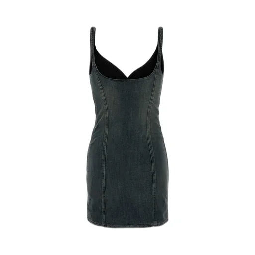 Corseted Denim Mini Dress