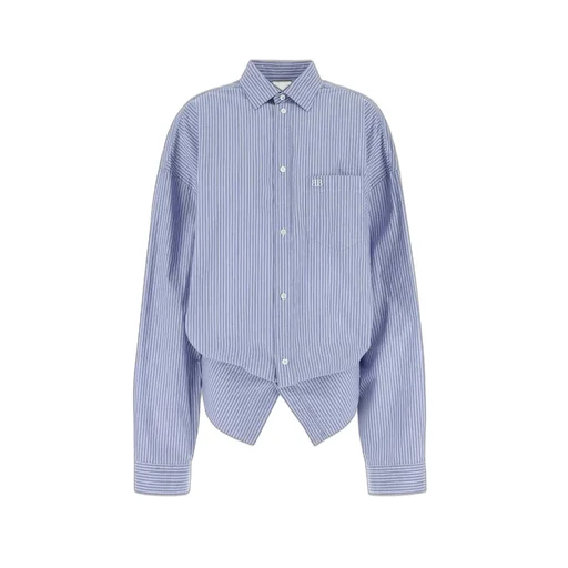 Knot Detailed Striped Shirt