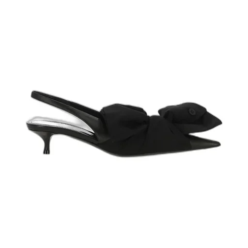 Bow Detailed Slingback Pumps