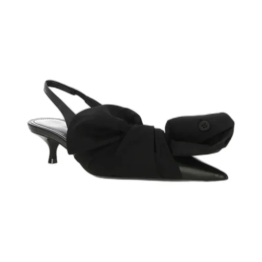 Bow Detailed Slingback Pumps