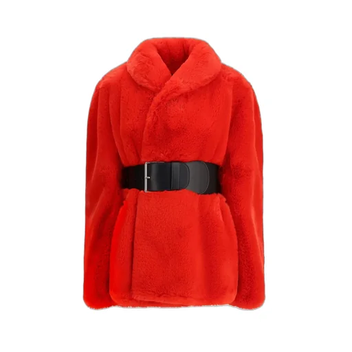 Belted Faux Fur Coat