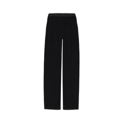 Lace Detailed Wide-Leg Pants