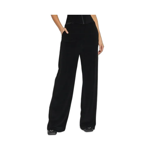 Lace Detailed Wide-Leg Pants
